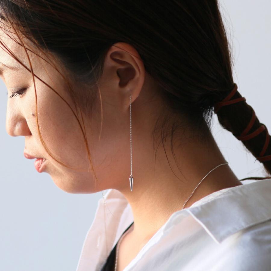 yum. （ヤム） / silver シルバー スタッズチェーン ピアス (両耳タイプ) / P-04d-Ag925 |  | 06