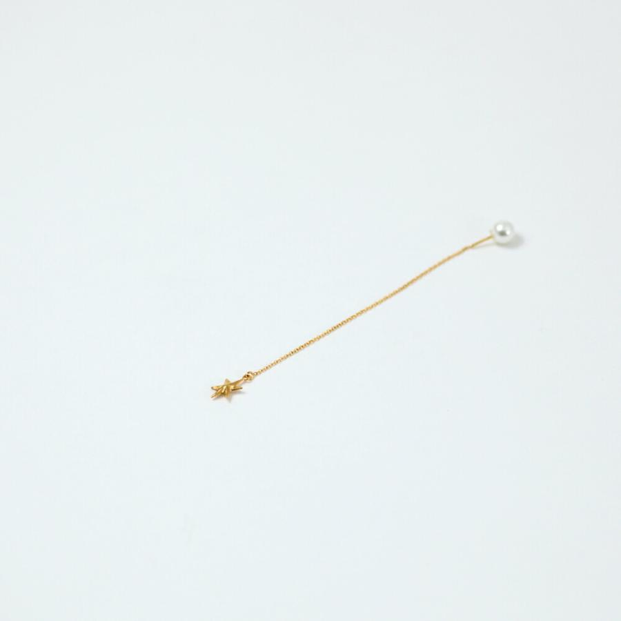 yum. （ヤム） / k18 ゴールド スター キラキラ チェーン ピアス 1 (両耳タイプ) / P-05c-18c | チェーン | 02