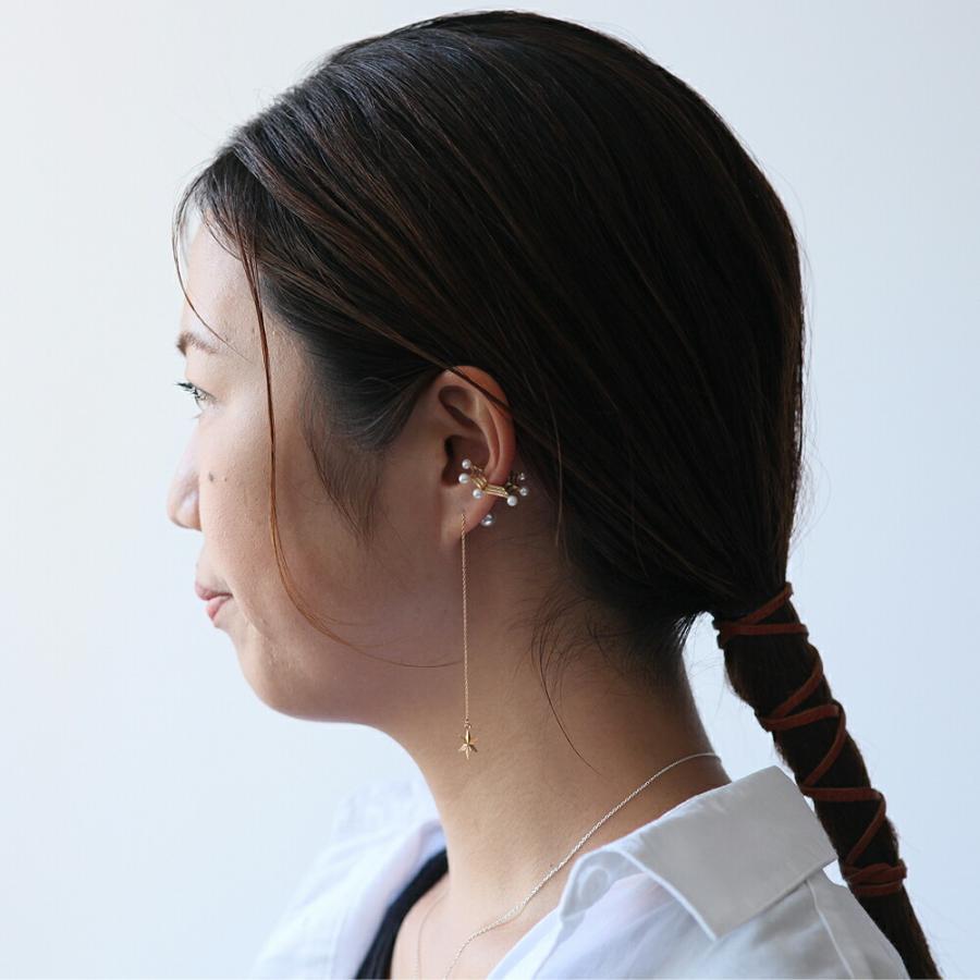 yum. （ヤム） / k18 ゴールド スター キラキラ チェーン ピアス 1 (両耳タイプ) / P-05c-18c | チェーン | 04