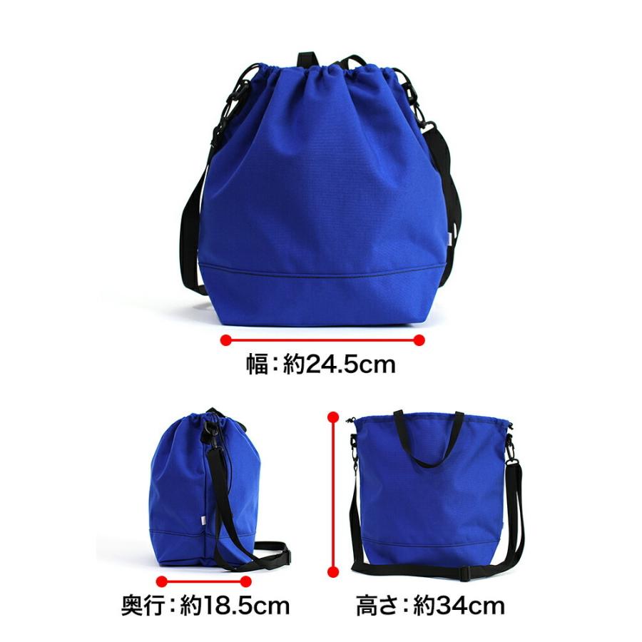 This is…（ディスイズ） /コーデュラドローストリングショルダーバッグ Made in USA - 全6色 撥水 巾着 ブラック ロイヤルブルー ベージュ タ… | MADE IN USA | 09