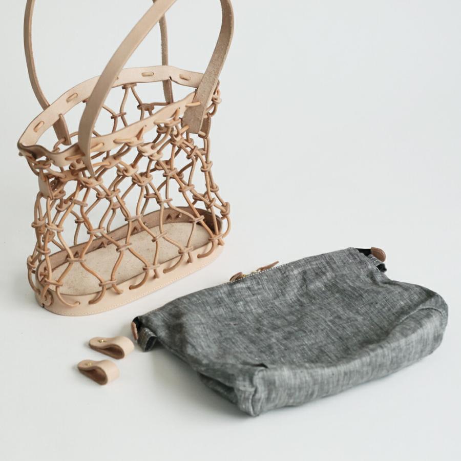 Ense（アンサ） / kago tote mini レザー かご トートバッグ ミニ k003 - 全4色 送料無料 | MINI | 06