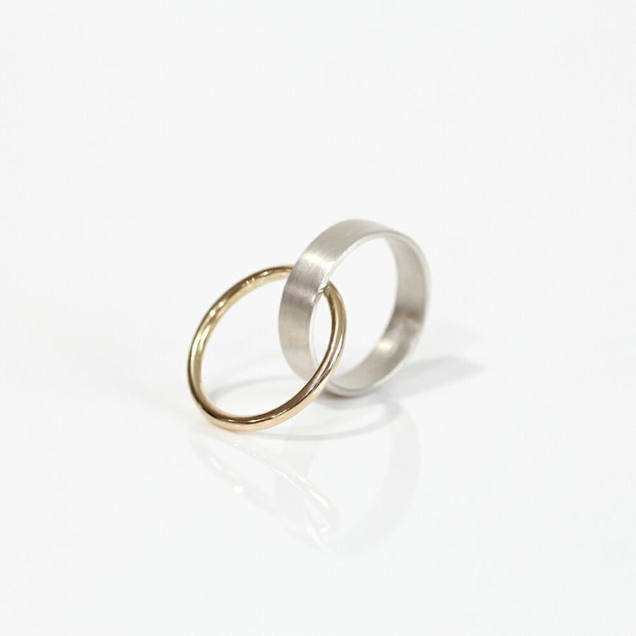 siki (シキ) / SK-R44-K10YG-SV / silver k10 バイカラーリンクリング |  | 04
