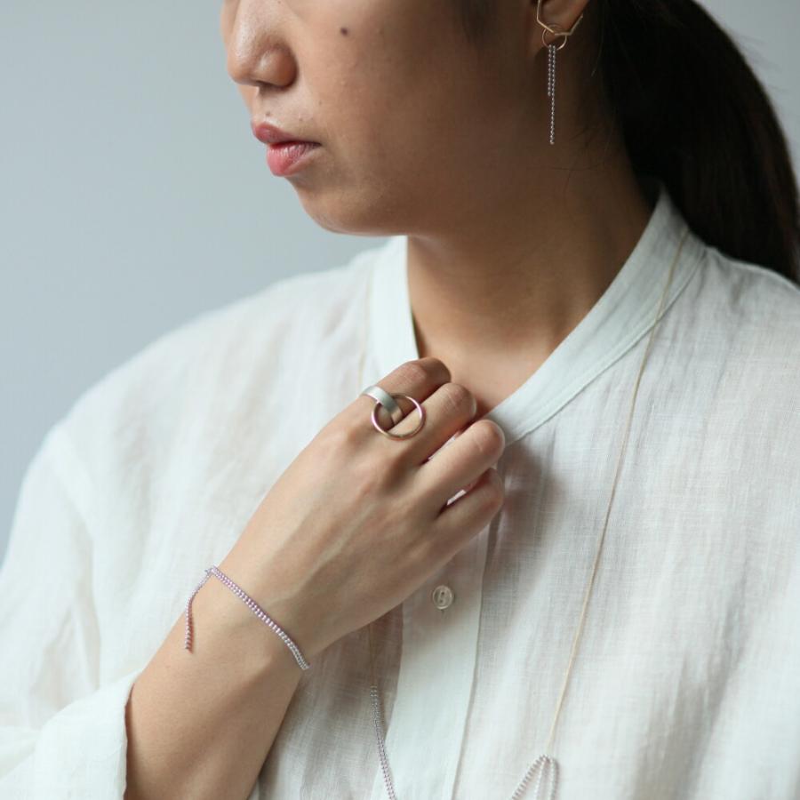 siki (シキ) / SK-R44-K10YG-SV / silver k10 バイカラーリンクリング |  | 08