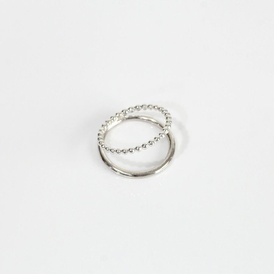 siki (シキ) / SK-R45-SV / silver シルバードットダブルリング | 