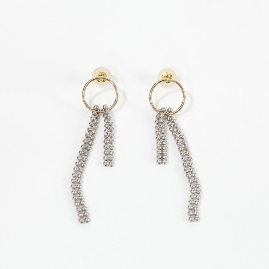 siki (シキ) / SK-PP29-K10YG-SV / silver k10 バイカラー スルーチェーンピアス |  | 03