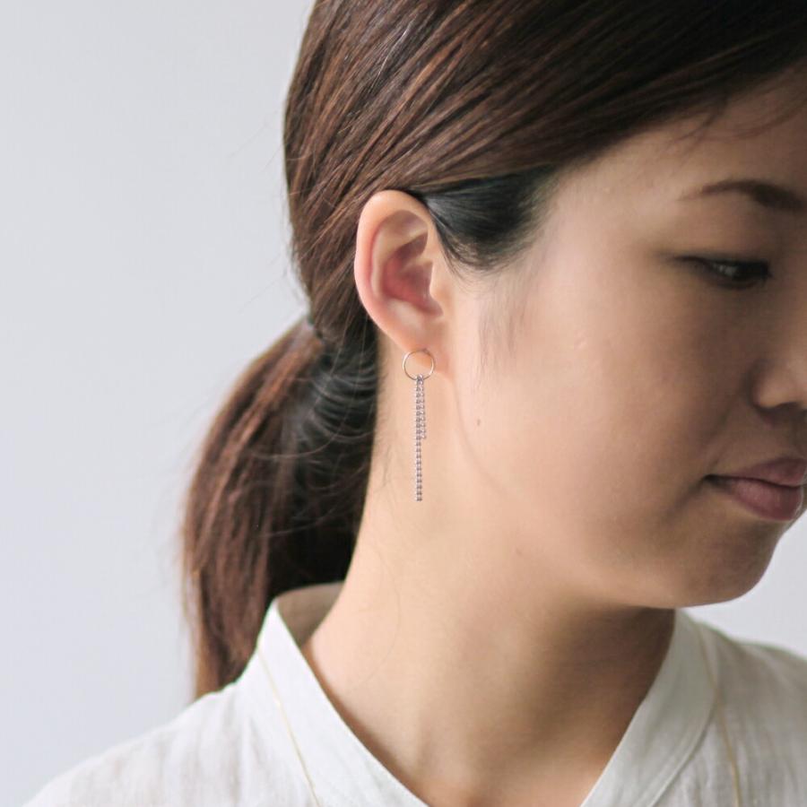 siki (シキ) / SK-PP29-K10YG-SV / silver k10 バイカラー スルーチェーンピアス |  | 06