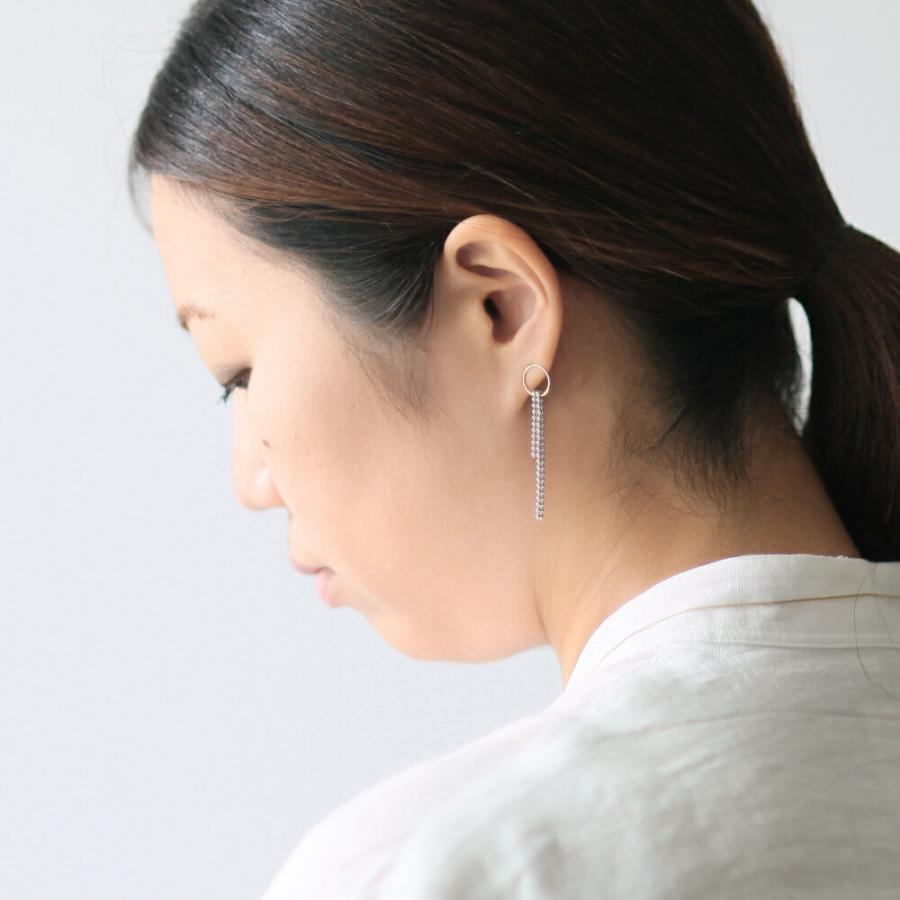 siki (シキ) / SK-PP29-K10YG-SV / silver k10 バイカラー スルーチェーンピアス |  | 07