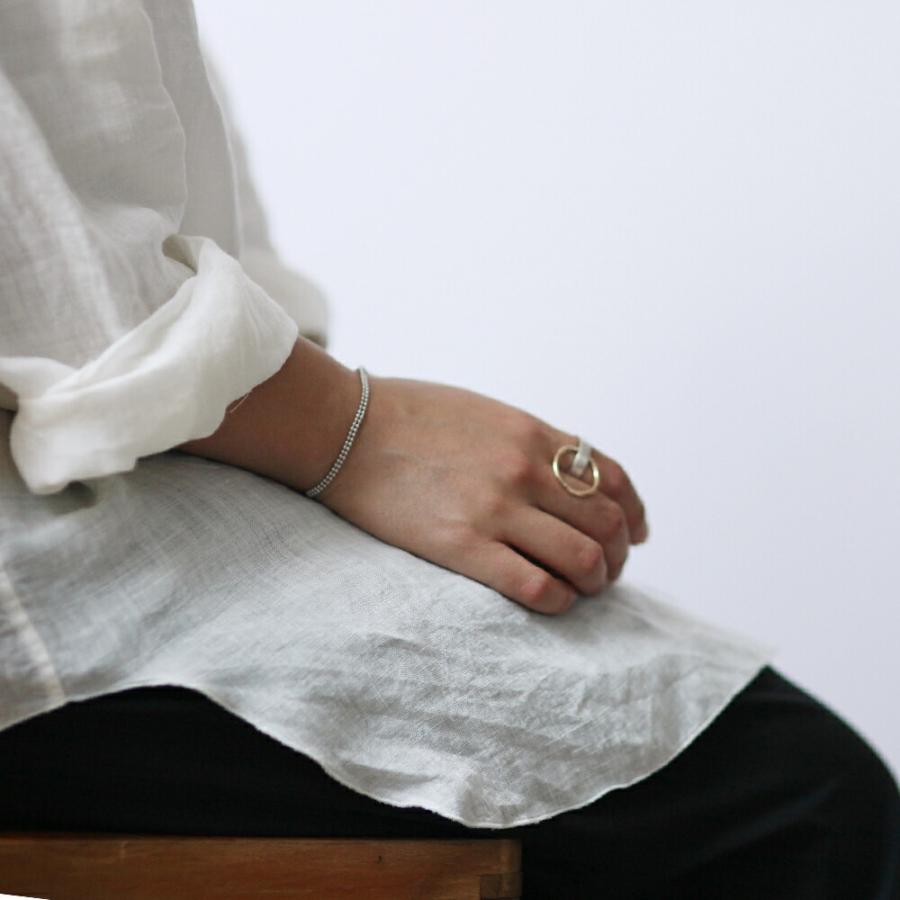 siki (シキ) / SK-B01-K10YG-SV / silver k10 バイカラー スルーチェーンブレスレット |  | 12