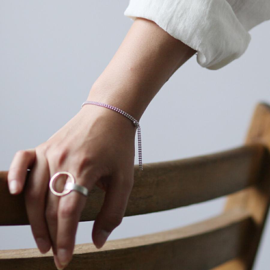 siki (シキ) / SK-B01-K10YG-SV / silver k10 バイカラー スルーチェーンブレスレット |  | 02