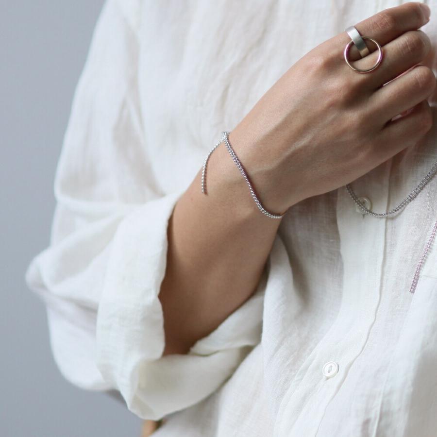 siki (シキ) / SK-B01-K10YG-SV / silver k10 バイカラー スルーチェーンブレスレット |  | 03