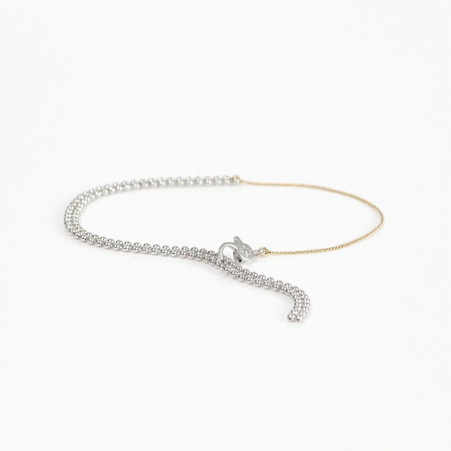 siki (シキ) / SK-B01-K10YG-SV / silver k10 バイカラー スルーチェーンブレスレット |  | 06