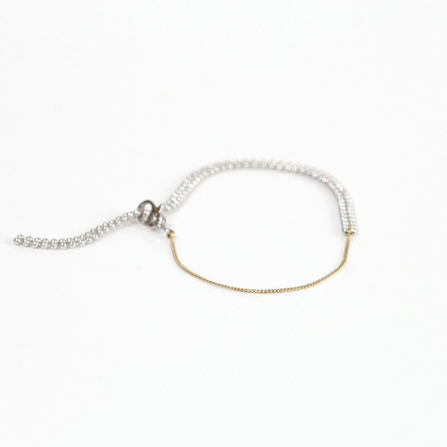 siki (シキ) / SK-B01-K10YG-SV / silver k10 バイカラー スルーチェーンブレスレット |  | 07