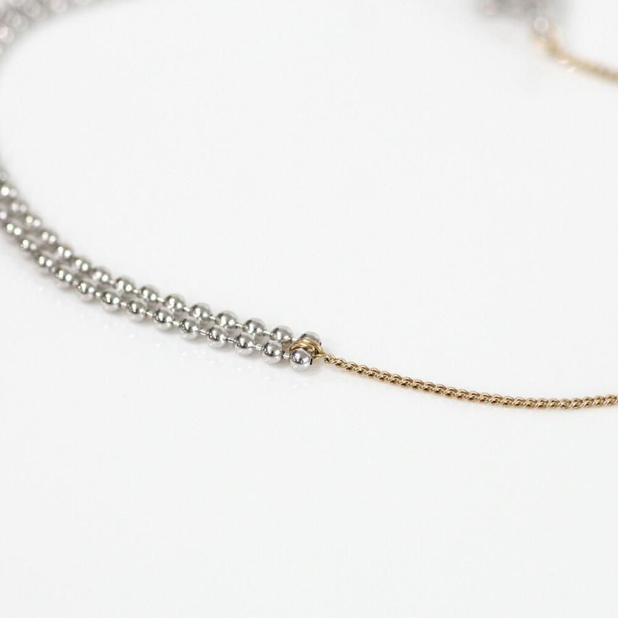 siki (シキ) / SK-B01-K10YG-SV / silver k10 バイカラー スルーチェーンブレスレット |  | 08