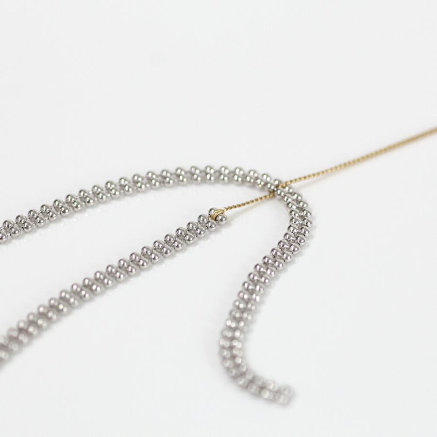 siki (シキ) / SK-N15-SV-K10YG / silver k10 バイカラー スルーチェーンネックレス |  | 03