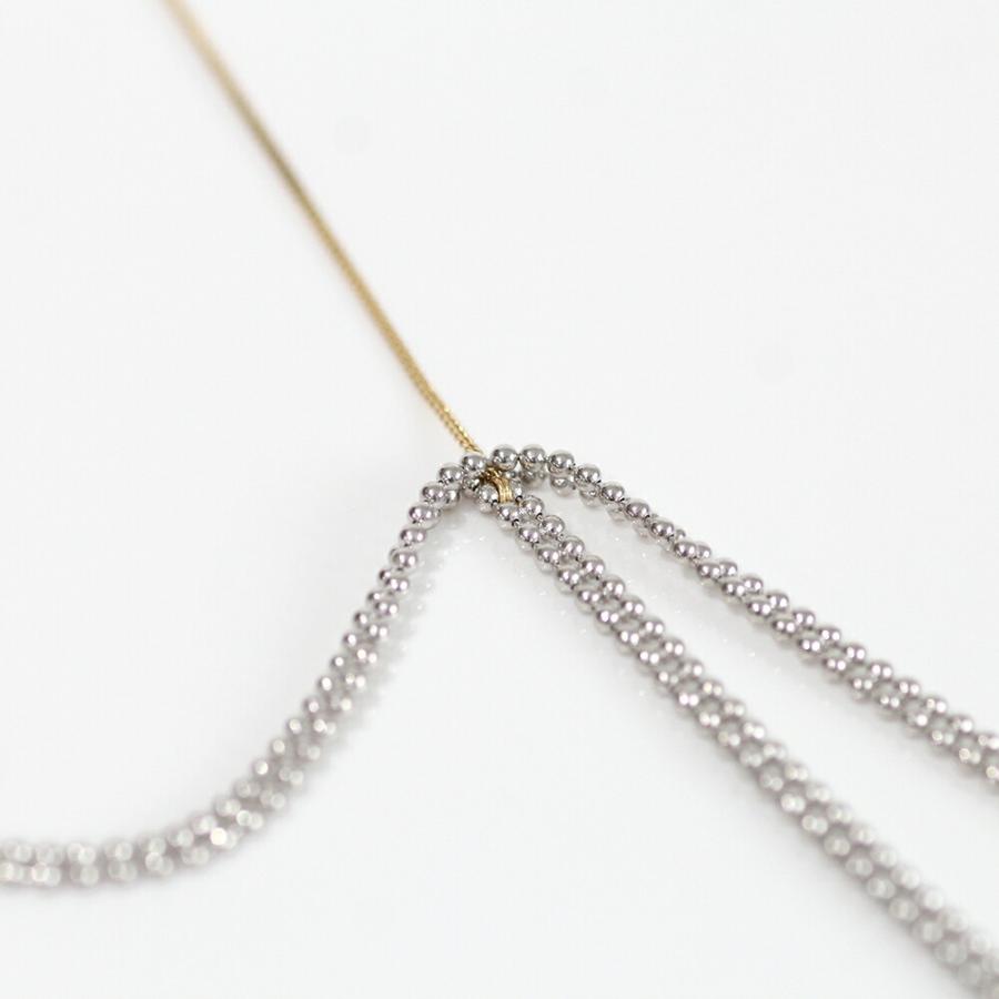 siki (シキ) / SK-N15-SV-K10YG / silver k10 バイカラー スルーチェーンネックレス |  | 04