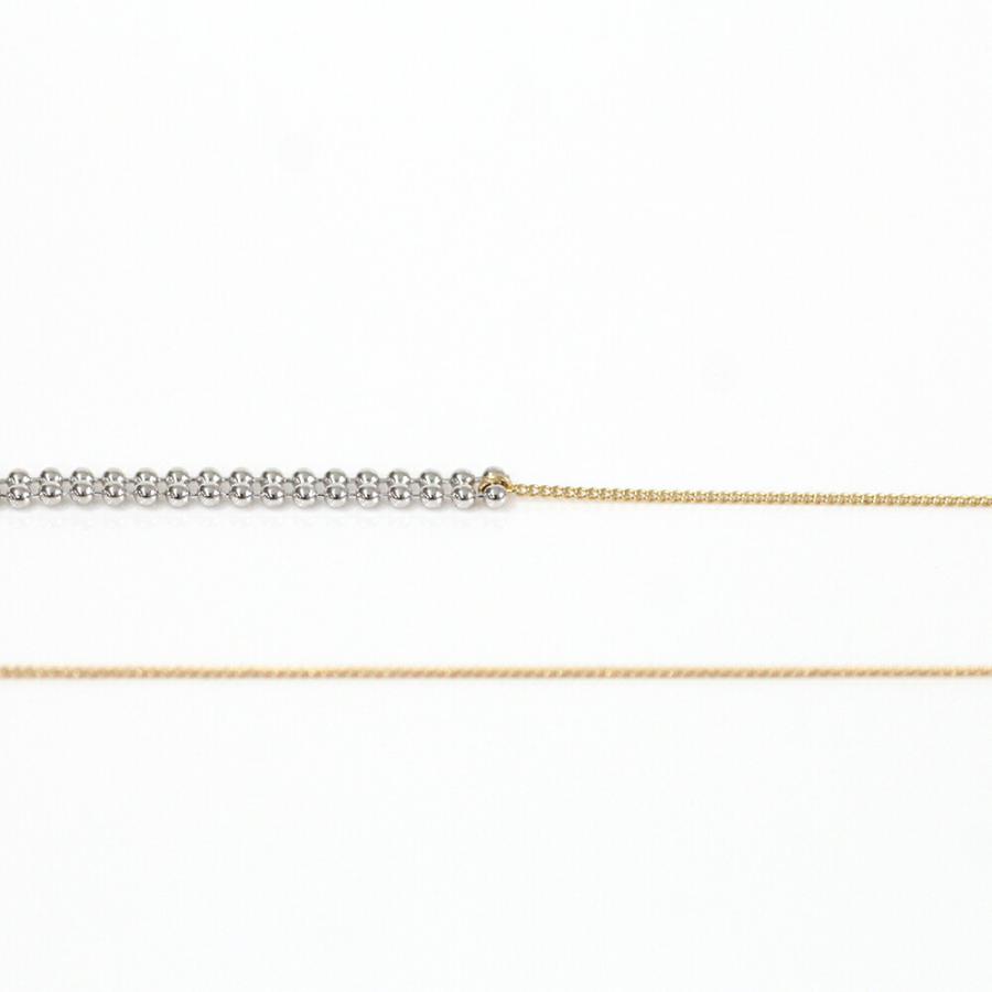 siki (シキ) / SK-N15-SV-K10YG / silver k10 バイカラー スルーチェーンネックレス |  | 05