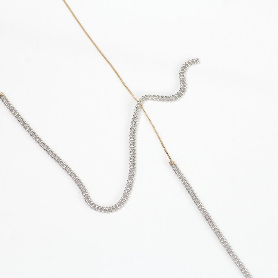 siki (シキ) / SK-N15-SV-K10YG / silver k10 バイカラー スルーチェーンネックレス |  | 06