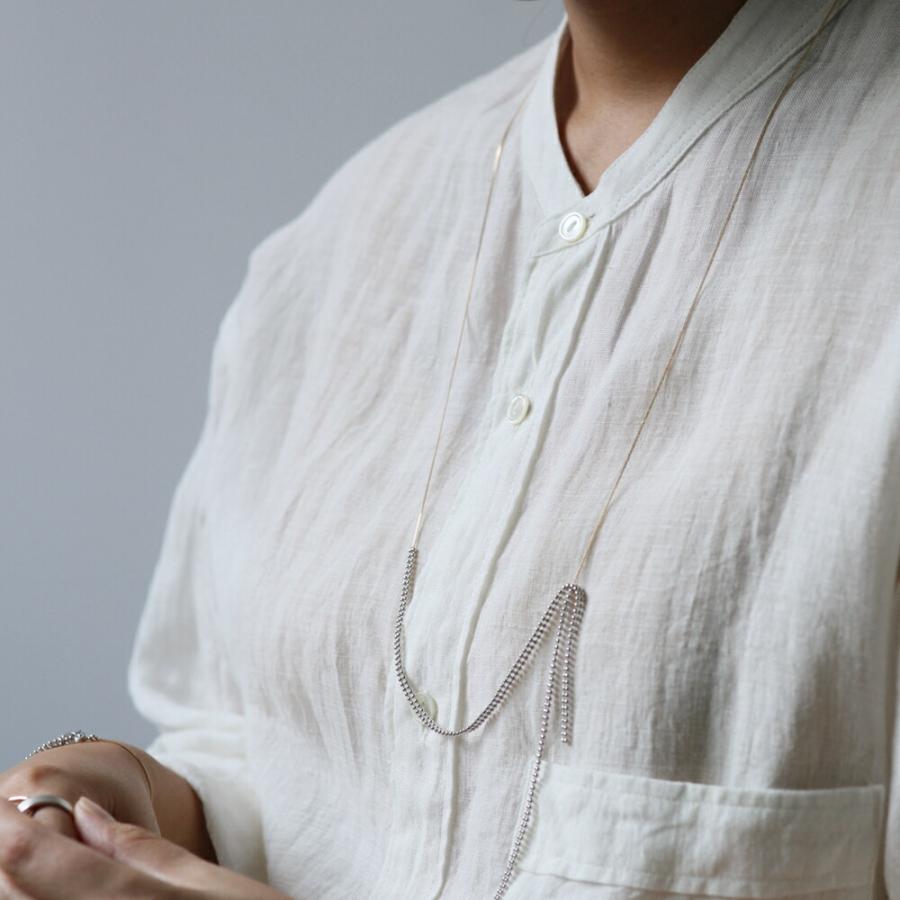 siki (シキ) / SK-N15-SV-K10YG / silver k10 バイカラー スルーチェーンネックレス |  | 07