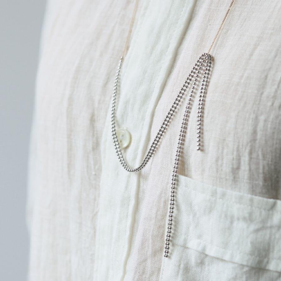 siki (シキ) / SK-N15-SV-K10YG / silver k10 バイカラー スルーチェーンネックレス |  | 08