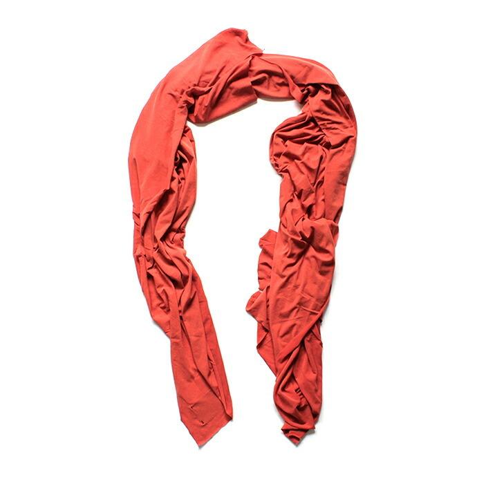 smoothday（スムースデイ）ユニセックス 80/1 コズモラマ ハイゲージ天竺 カットオフストール SO-A001-005 - テラコッタ  買い回り  買いまわり | 