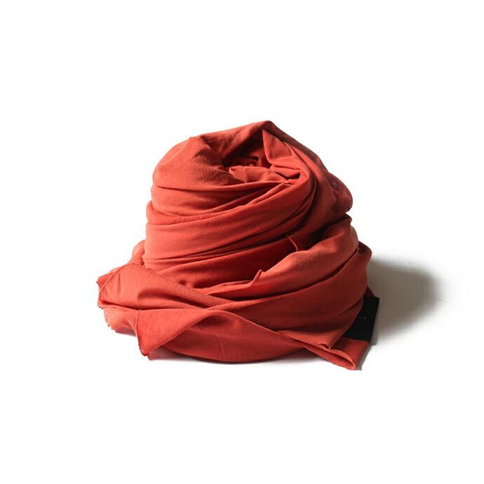 smoothday（スムースデイ）ユニセックス 80/1 コズモラマ ハイゲージ天竺 カットオフストール SO-A001-005 - テラコッタ  買い回り  買いまわり |  | 01