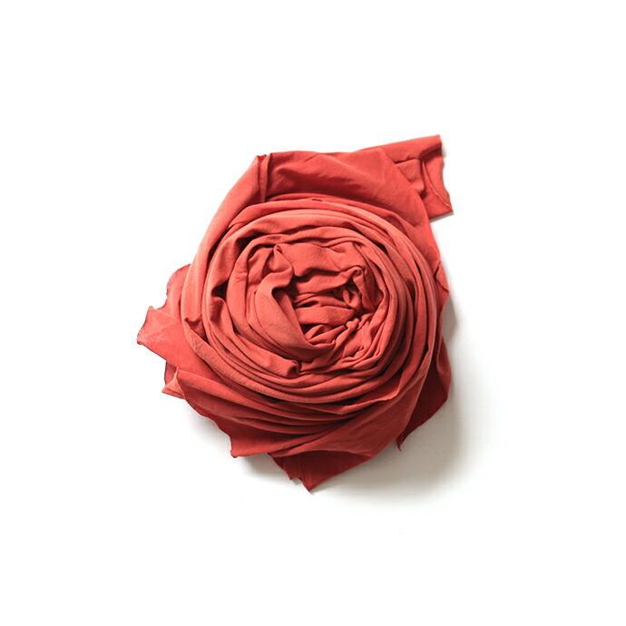 smoothday（スムースデイ）ユニセックス 80/1 コズモラマ ハイゲージ天竺 カットオフストール SO-A001-005 - テラコッタ  買い回り  買いまわり |  | 02