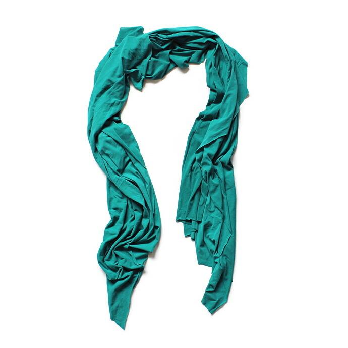 smoothday（スムースデイ）ユニセックス 80/1 コズモラマ ハイゲージ天竺 カットオフストール SO-A001-005 - エメラルド  買い回り  買いまわり | 