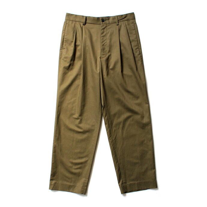 THEE（シー）/ high-rise wide trousers ハイウエストワイドトラウザーズ HT-PT-02-B Olive   買い回り 買い周り 買いまわり ポイント消化 | 