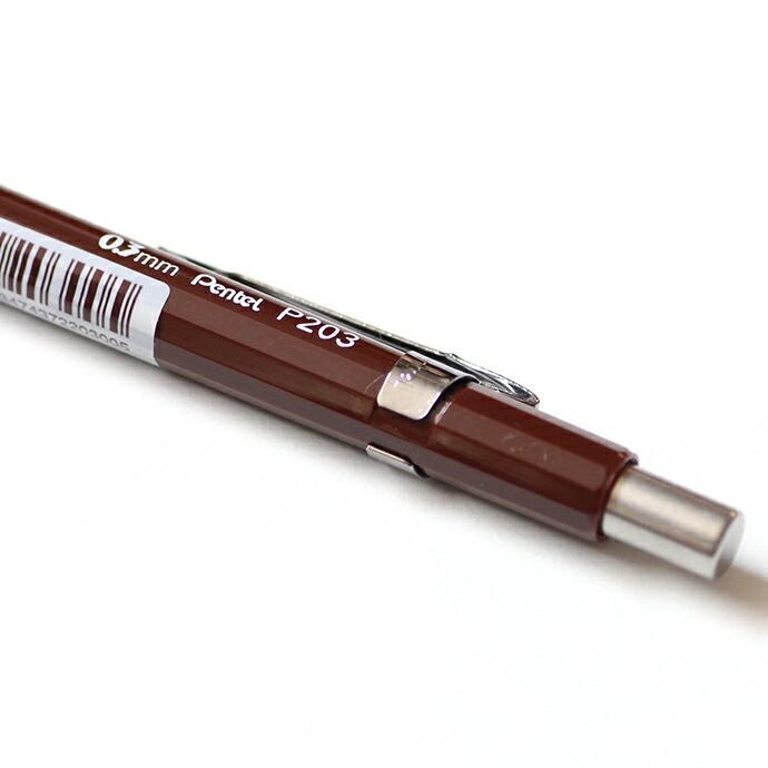 Pentel / P203 シャープペンシル 日本未発売 0.3mm ブラウン | ぺんてる | 04