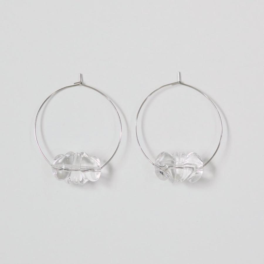 sinc シンク クリア フープピアス シルバー sinc_pc_008 (ペア) スウィング ピアス レディース シンプル 大人 上品 綺麗 ギフト アクセサリー お祝い 贈り物 … | 