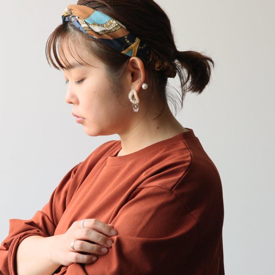 sinc シンク チェーンピアス  ベージュ×クリア (片耳タイプ)  sinc_pc_003 スウィング ピアス レディース シンプル 大人 上品 綺麗 ギフト アクセサリー お祝… |  | 08