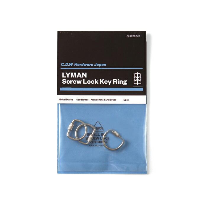 CANDY DESIGN & WORKS (キャンディーデザインワークス) / Lyman CHW-03 スクリューロックキーリング Dリング 鍵 スマートキー - 全3色 キー… | WORKS | 01