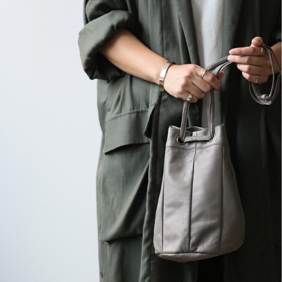 SEASIDE FREERIDE（シーサイドフリーライド） / シープレザー 2way 巾着型 ミニバッグ ONI BAG - 全2色 |  | 11