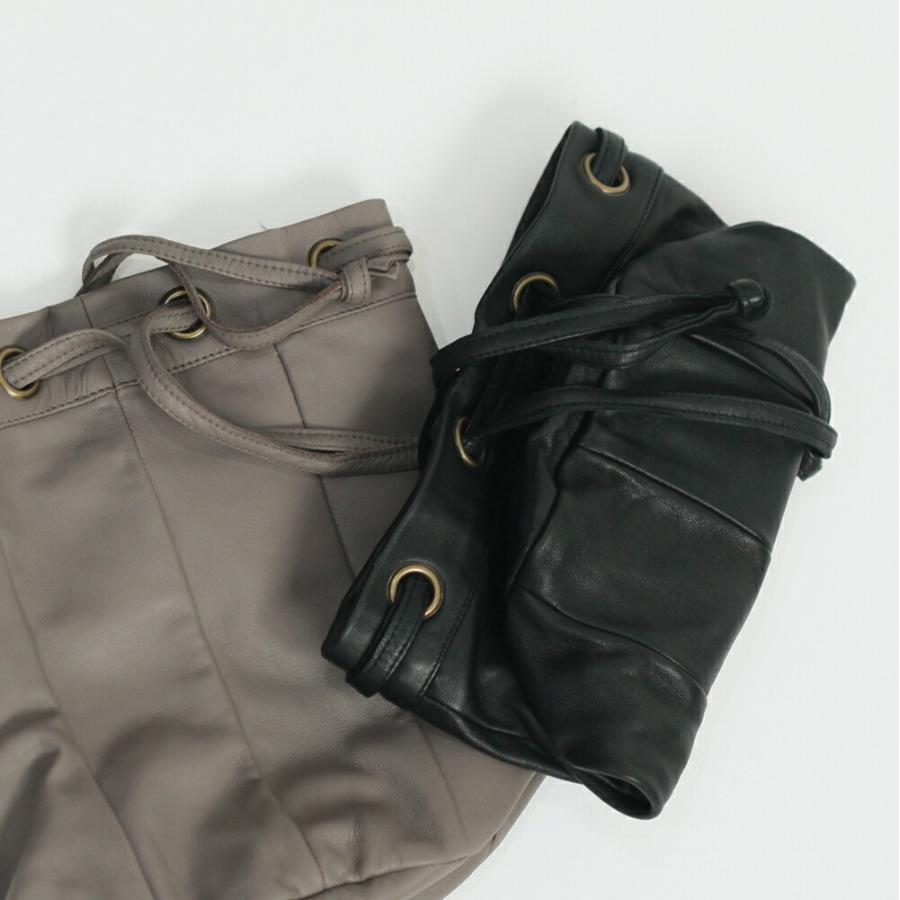 SEASIDE FREERIDE（シーサイドフリーライド） / シープレザー 2way 巾着型 ミニバッグ ONI BAG - 全2色 |  | 07