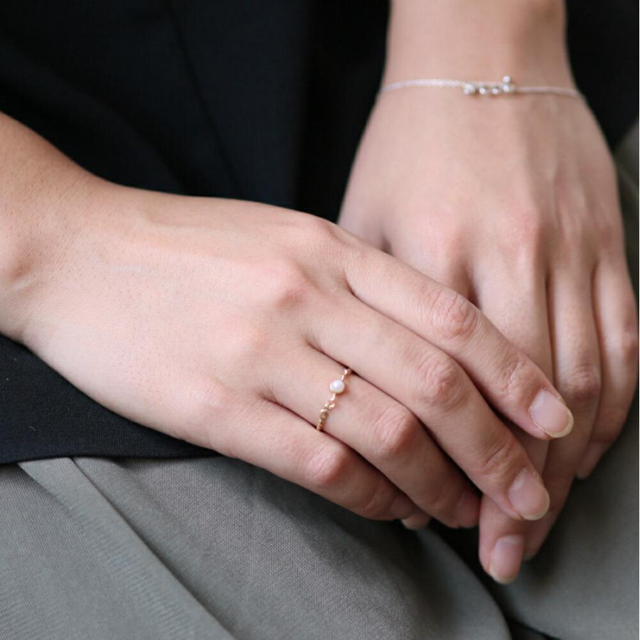 イロンデール エペパン hirondelle et pepin / k18 hr-20ss-557 ツイスト リング / パール レディース 指輪 ギフト プレゼント 記念日 アクセサ… | hirondelle | 04