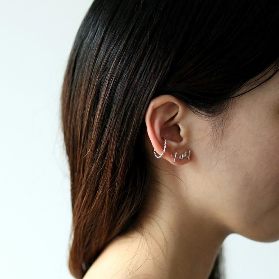 【廃番商品】hirondelle et pepin（イロンデールエペパン） / silver se-20ss-06 ツイスト M / シルバー レディース イヤカフ ギフト プレゼン… |  | 04