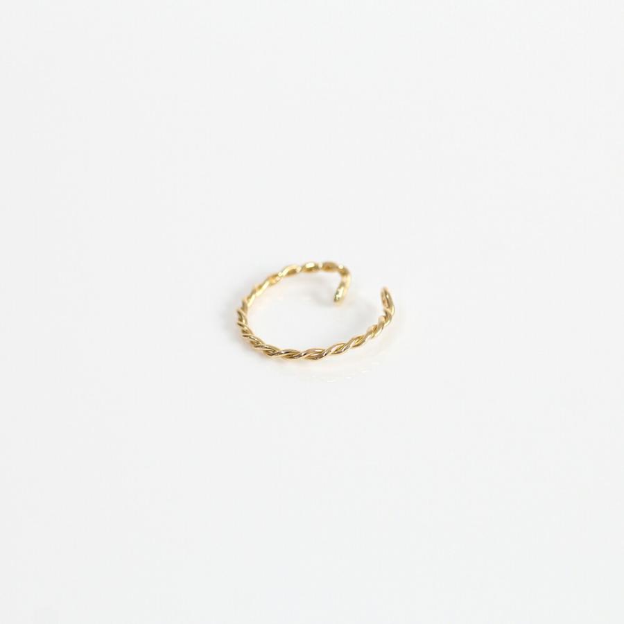 【廃番商品】hirondelle et pepin（イロンデールエペパン） / k18 he-20ss-08 ツイスト M / ゴールド レディース イヤカフ ギフト プレゼント … | 