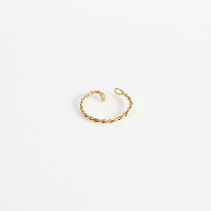 【廃番商品】hirondelle et pepin（イロンデールエペパン） / k18 he-20ss-08 ツイスト M / ゴールド レディース イヤカフ ギフト プレゼント … |  | 01