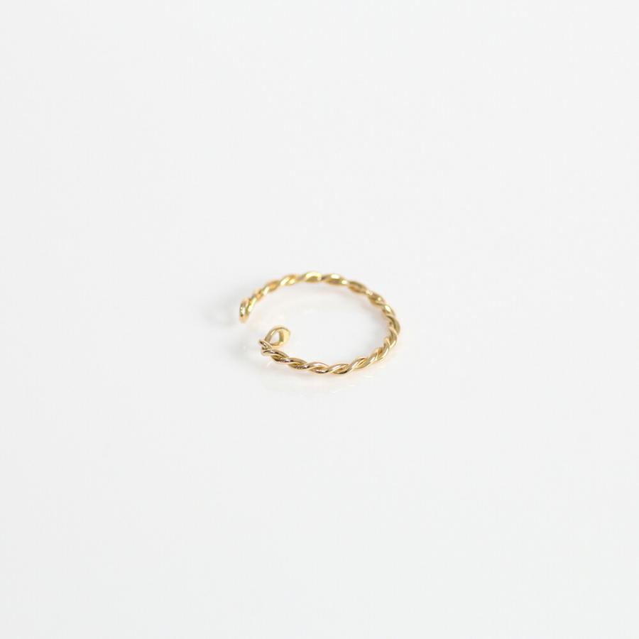 【廃番商品】hirondelle et pepin（イロンデールエペパン） / k18 he-20ss-08 ツイスト M / ゴールド レディース イヤカフ ギフト プレゼント … |  | 02