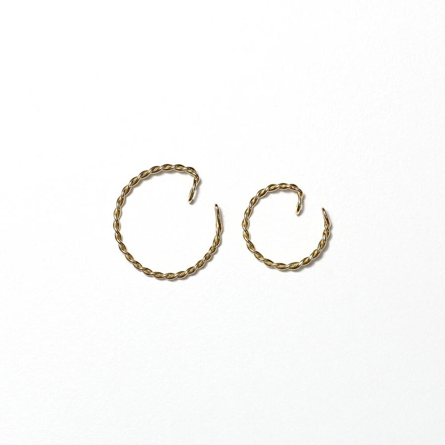 【廃番商品】hirondelle et pepin（イロンデールエペパン） / k18 he-20ss-08 ツイスト M / ゴールド レディース イヤカフ ギフト プレゼント … |  | 05