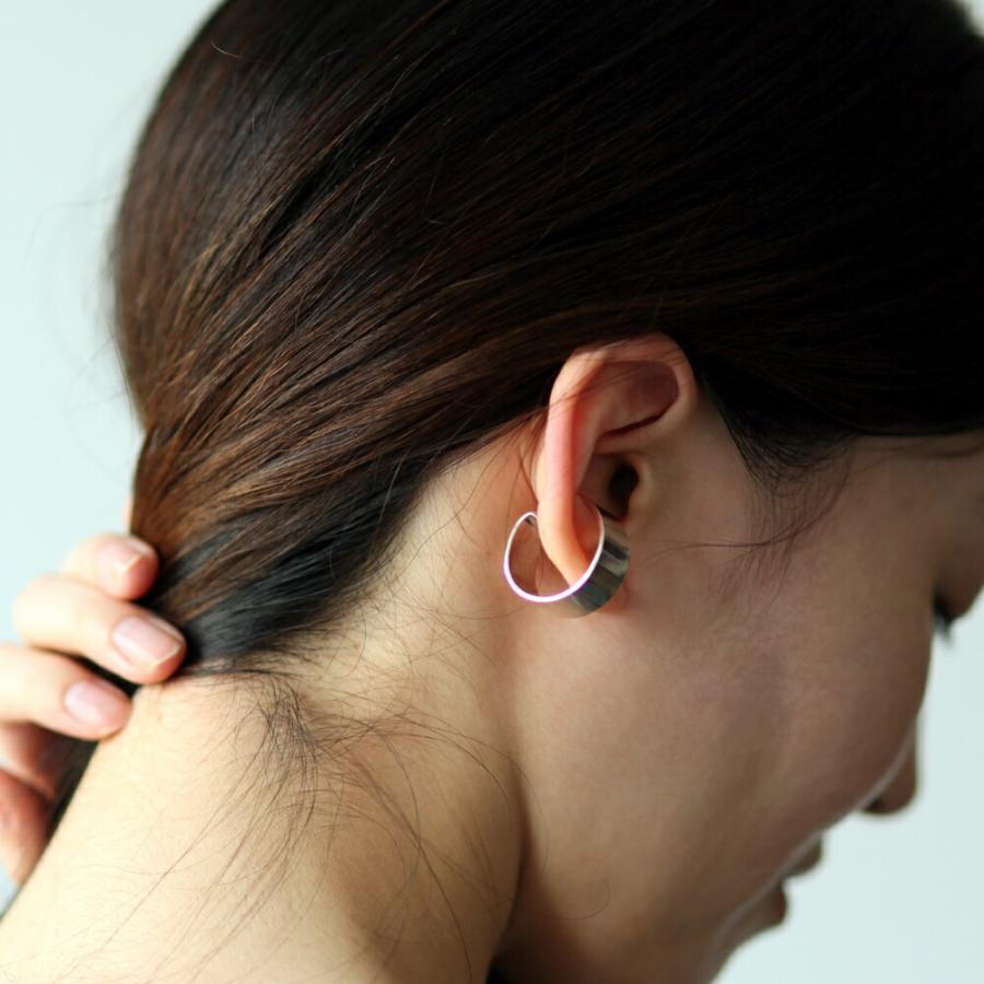【廃番商品】hirondelle et pepin（イロンデールエペパン） / silver se-20ss-09 ワイド L / シルバー レディース イヤカフ ギフト プレゼント … |  | 03