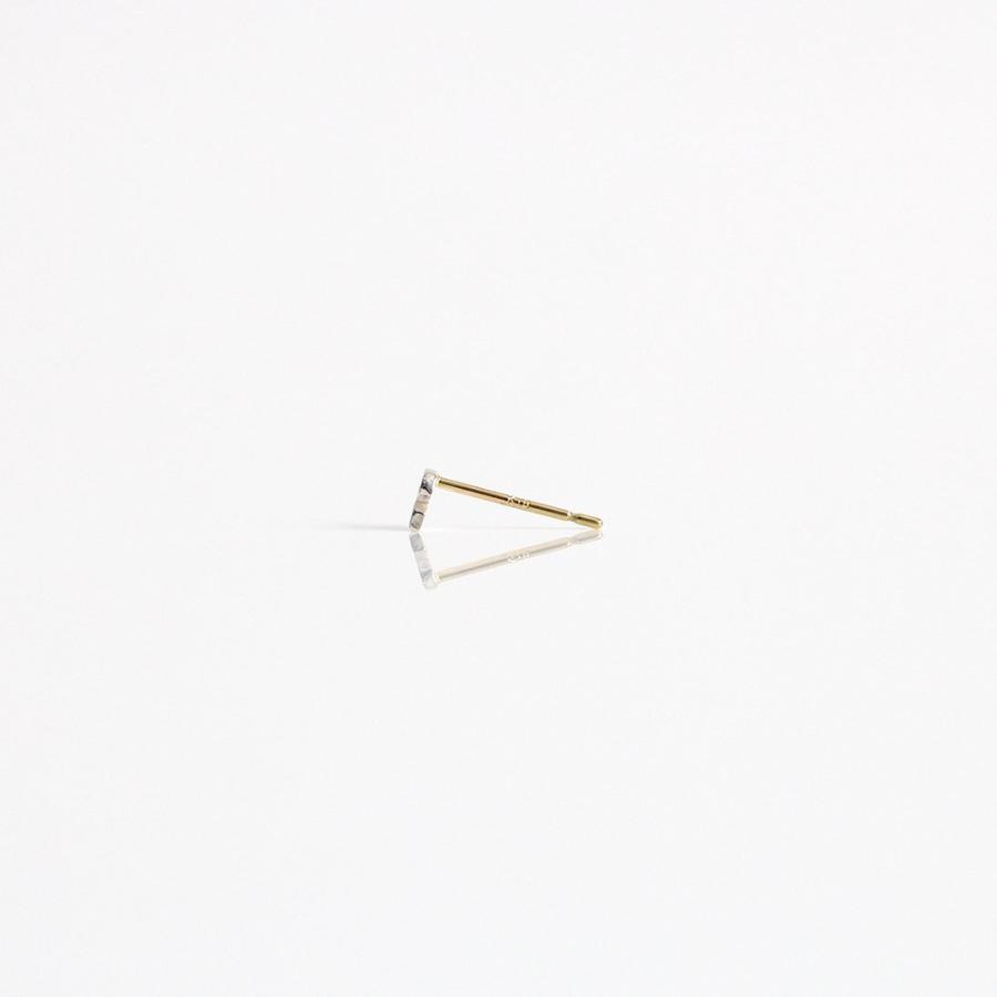 【廃番商品】hirondelle et pepin (イロンデールエペパン) / silver sp-20ss-24 ナンバー ピアス / シルバー　(片耳タイプ) | hirondelle | 05