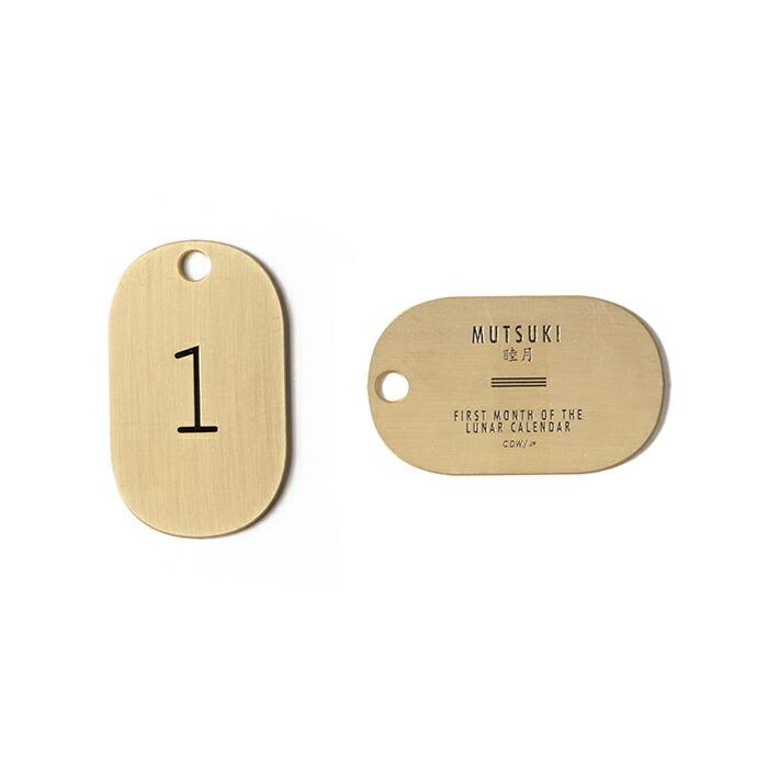 CANDY DESIGN & WORKS (キャンディーデザインワークス) / Lunar Calendar Plate Key Tag CK-14 ルナーカレンダープレートキータグ - Brass… | WORKS | 01