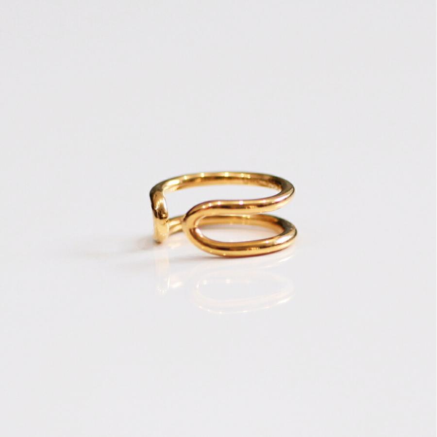 UNKNOWN. (アンノウン) / Goldplate U412 MORTISE イヤーカフ M - ゴールド (片耳タイプ)  レディース メンズ ユニセックス イヤカフ ノンホー… | UNKNOWN. | 03