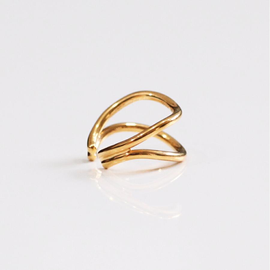 UNKNOWN. (アンノウン) / Goldplate U414 DIVISION イヤーカフ S - ゴールド (片耳タイプ)  レディース メンズ ユニセックス イヤカフ ノンホー… | UNKNOWN. | 02