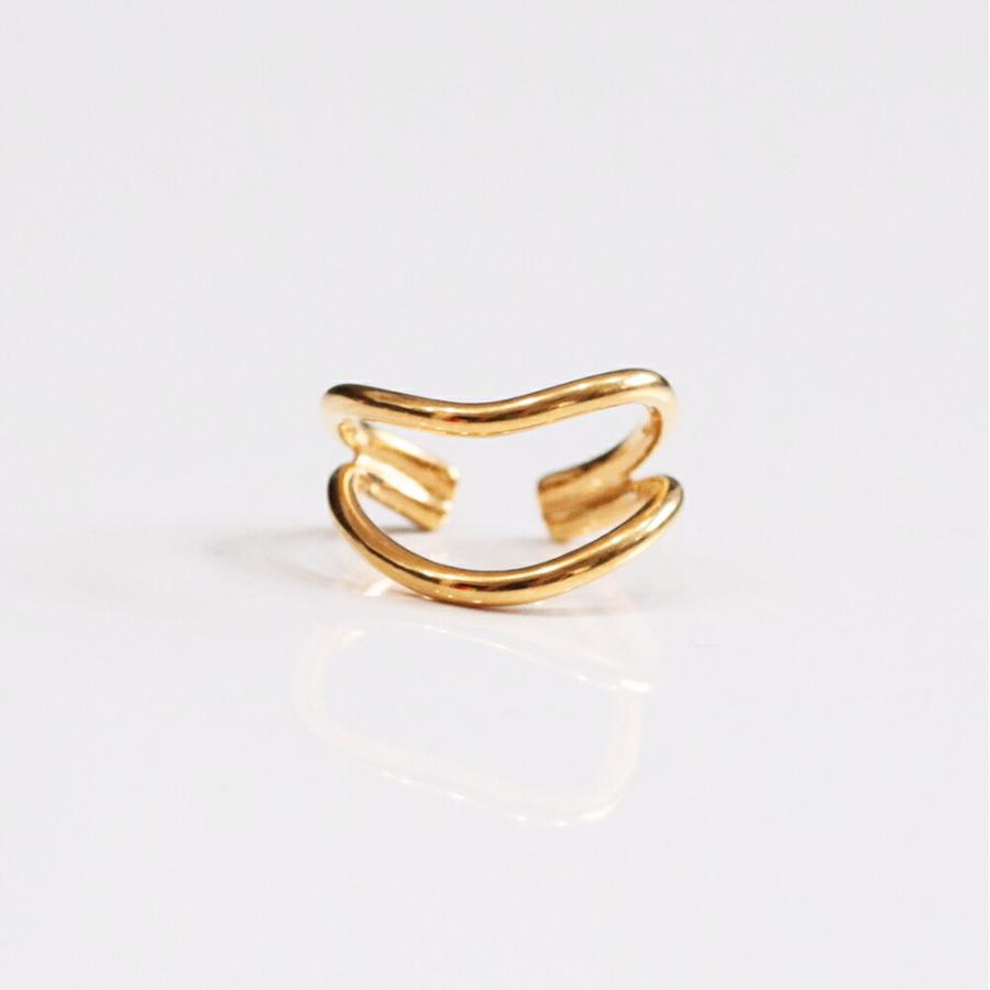 UNKNOWN. (アンノウン) / Goldplate U414 DIVISION イヤーカフ S - ゴールド (片耳タイプ)  レディース メンズ ユニセックス イヤカフ ノンホー… | UNKNOWN. | 06