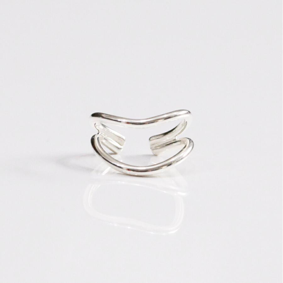 UNKNOWN. (アンノウン) / Silver925 U414 DIVISION イヤーカフ S - シルバー (片耳タイプ)  レディース メンズ ユニセックス イヤカフ ノンホー… | UNKNOWN. | 02