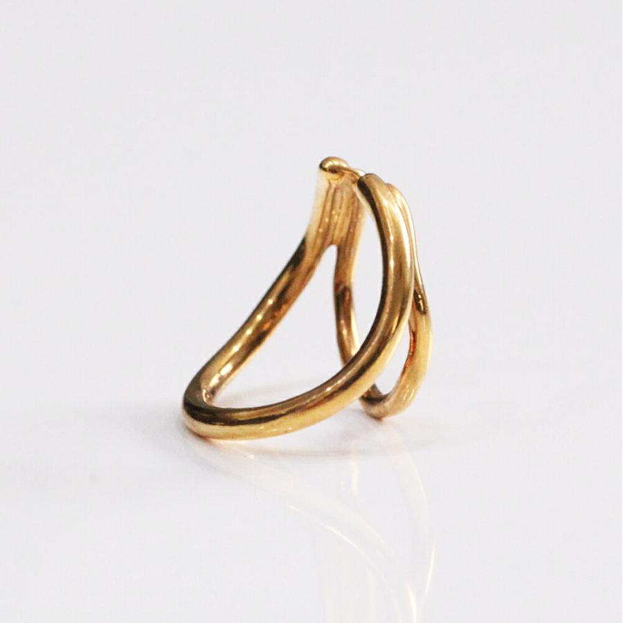 UNKNOWN. (アンノウン) / Goldplate U415 DIVISION イヤーカフ M - ゴールド (片耳タイプ)  レディース メンズ ユニセックス イヤカフ ノンホー… | UNKNOWN. | 04