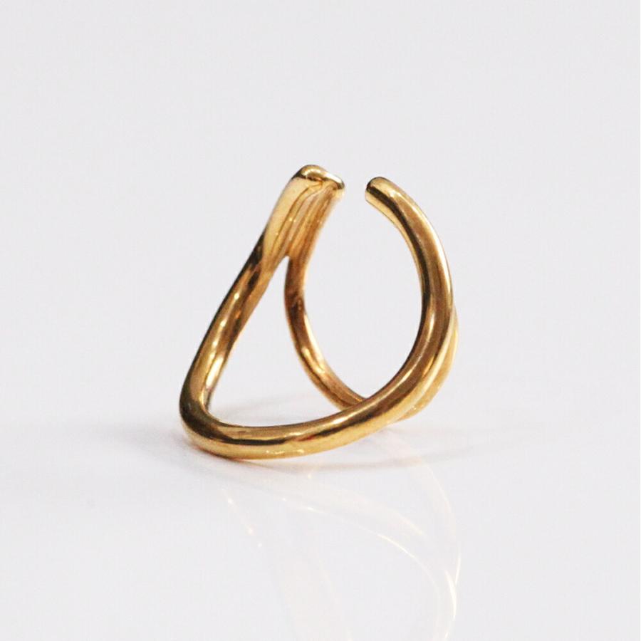 UNKNOWN. (アンノウン) / Goldplate U415 DIVISION イヤーカフ M - ゴールド (片耳タイプ)  レディース メンズ ユニセックス イヤカフ ノンホー… | UNKNOWN. | 05