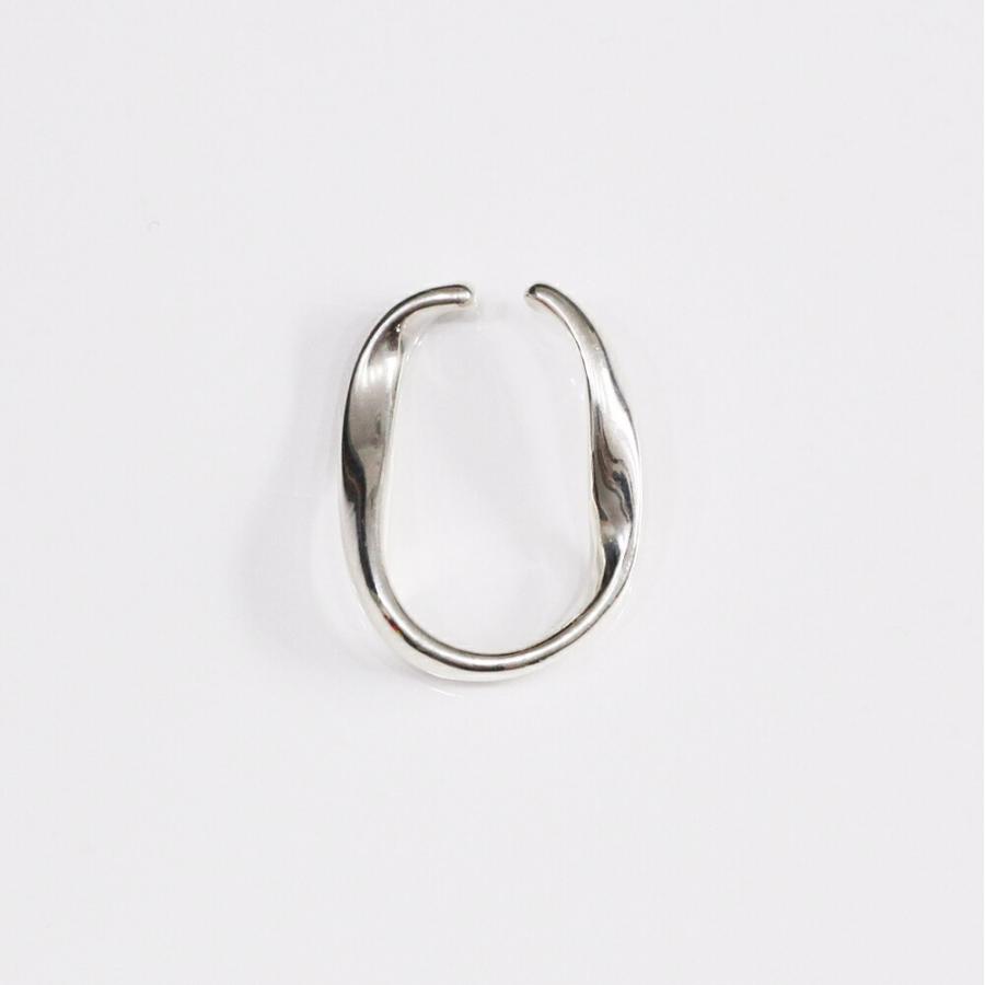 UNKNOWN. (アンノウン) / silver925 U417 RIPPLING イヤーカフ M - シルバー (片耳タイプ)  レディース メンズ ユニセックス イヤカフ ノンホー… | UNKNOWN.